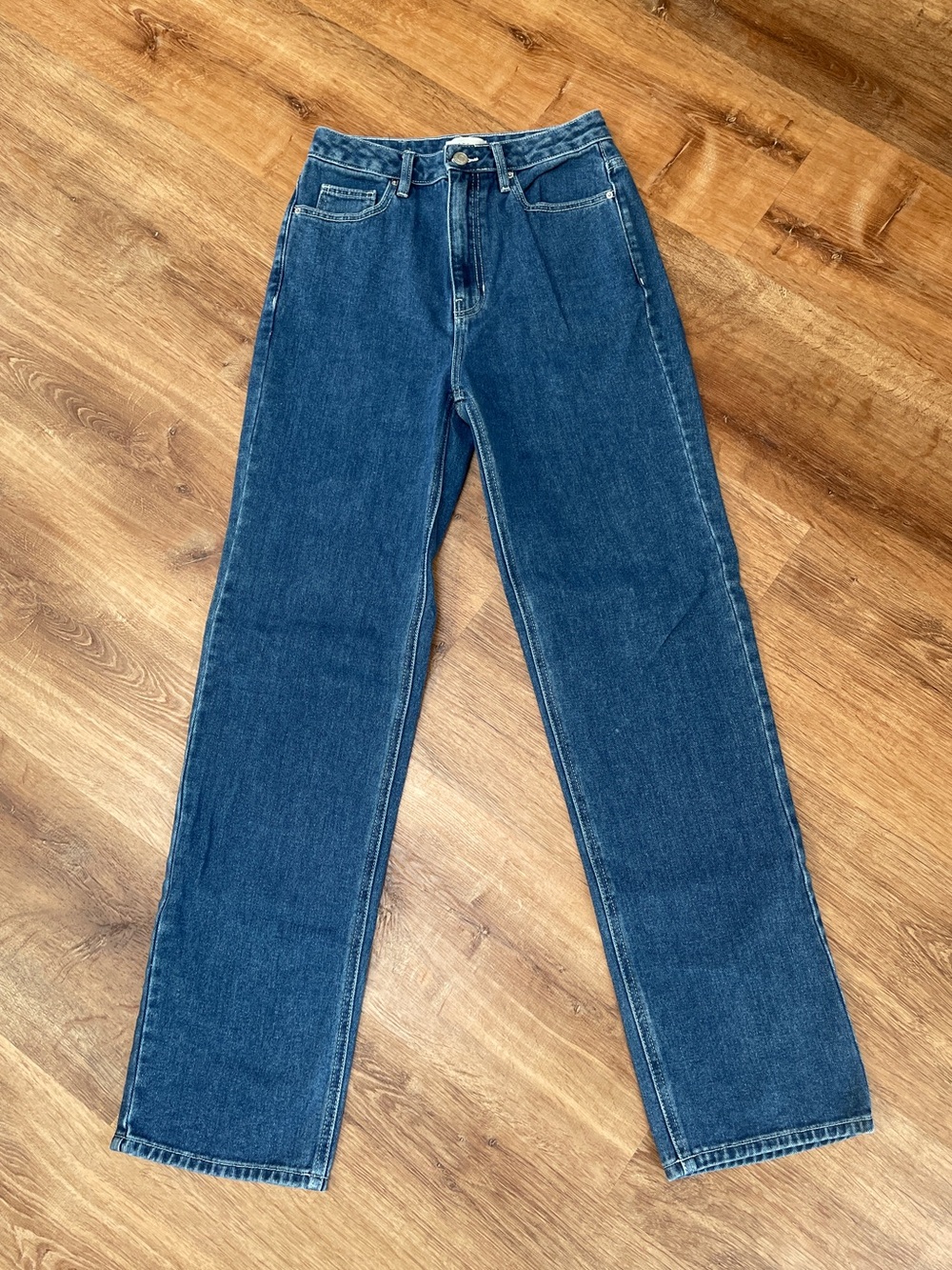 Pacsun Vintage‎ Style Mom Boyfriend Straight Jeans Size 27 High Rise Blue Denim